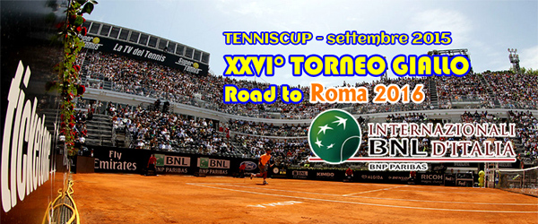 Il 26° Torneo Giallo è la via per ROMA Master 1000 ATP di Maggio 2016.