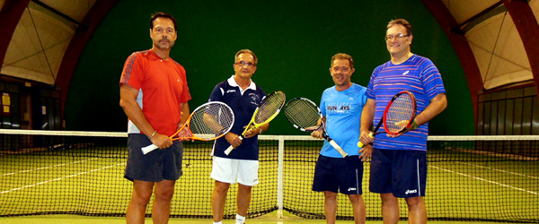 I protagonisti del match di apertura del 26° TORNEO GIALLO: Vecchio, Roversi, Navati, Sala