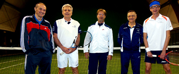 Foto di gruppo del match tra Trabatti e Rebecchi team