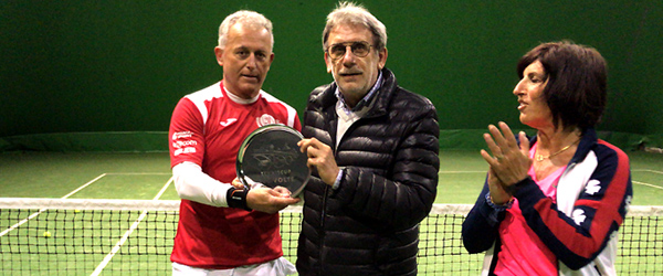 100 volte Beppe Numerati premiato da Marco Contin e Daniela Vittorio